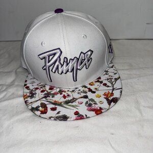 Prince Minnesota Twins TC Floral White Baseball Hat Snapback Purple Rain Rare